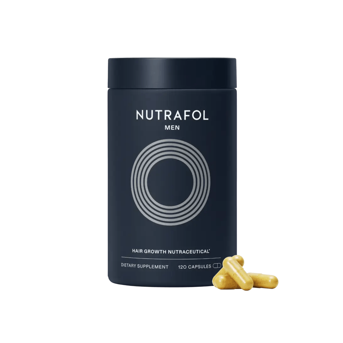 Nutrafol Men Hair Growth Supplement, 120 capsules for healthy hair growth.